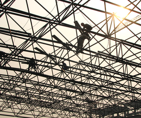 黄骅厂房网架安装